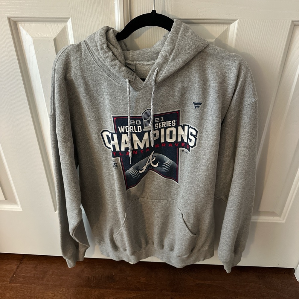Atlanta Braves Championship Gray Hoodie